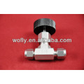 High pressure stainless air needle valve
